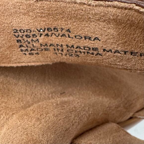 WHITE MOUNTAIN VALORA FAUX LEATHER HEELED SANDALS‎ IN BROWN NWOB SIZE 8.5M - Picture 13 of 13